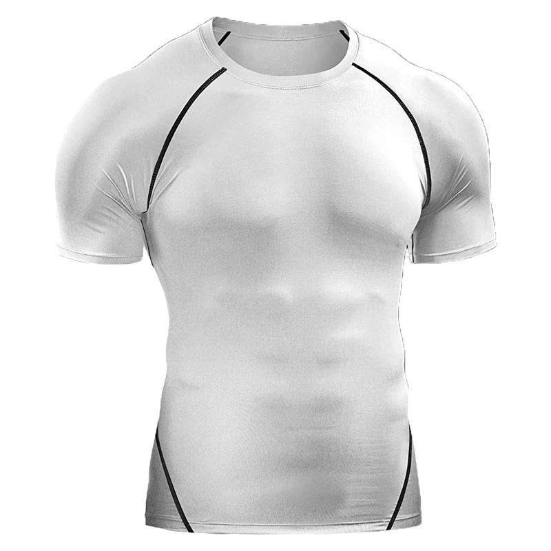 Quick Drying Men Short Sleeve Exercise Running Workout T-shirt Top - www.Shopthatapp.com