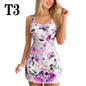 High Waist Women Dresses Spring And Summer Spaghetti Strap Large Flower Print Skirt - www.Shopthatapp.com