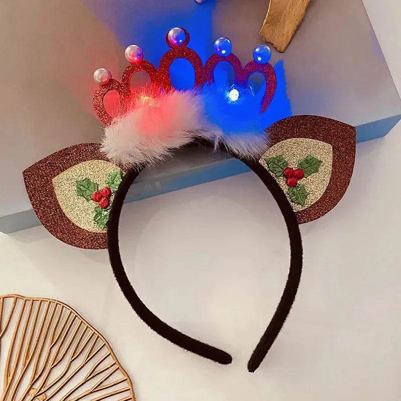 Christmas With Light Headband Snowflake Women's - www.Shopthatapp.com