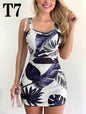 High Waist Women Dresses Spring And Summer Spaghetti Strap Large Flower Print Skirt - www.Shopthatapp.com