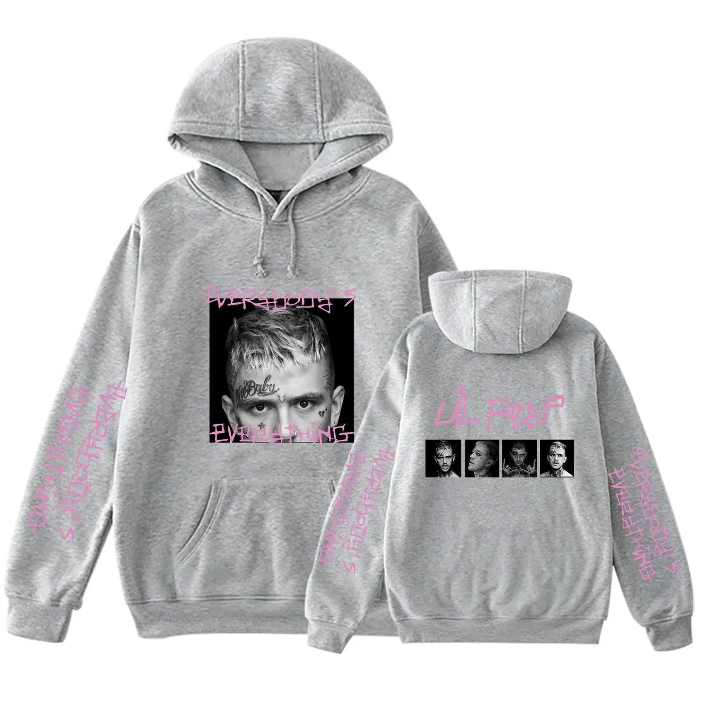 Lil Peep Drawstring Hooded Sweatshirt Pullover Pocket Unisex Hoodie - www.Shopthatapp.com