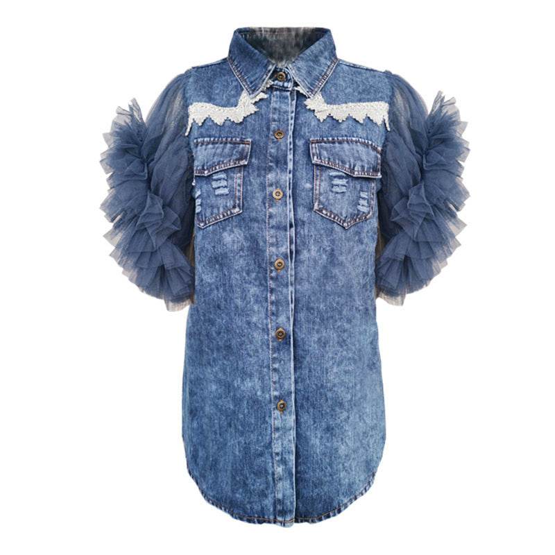 Denim Jacket Women Casual Sleeveless Lapel Style - www.Shopthatapp.com