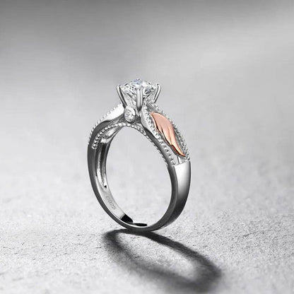 Fashion Electroplated Angel Wings Gold Crystal Women Ring - www.Shopthatapp.com