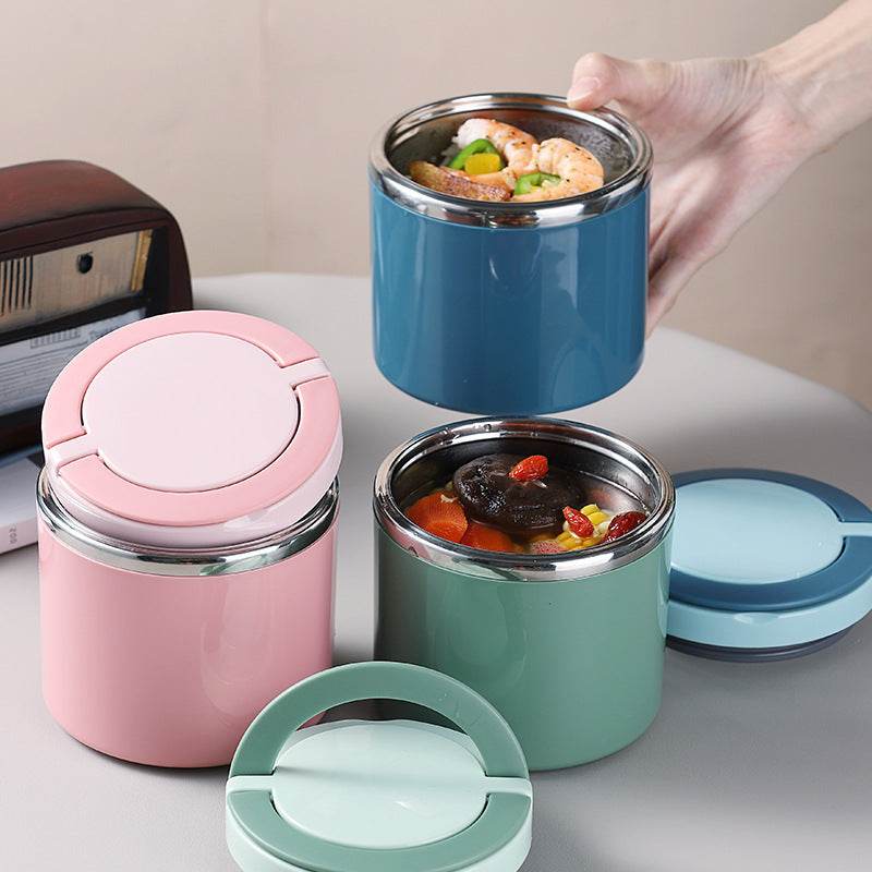Portable Minimalist Stainless Steel Thermal Insulated Lunch Container - www.Shopthatapp.com