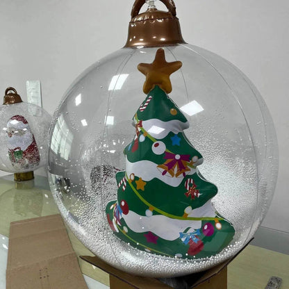 Inflatable Snowman Santa Claus Hanging Christmas Ball decoration - www.Shopthatapp.com