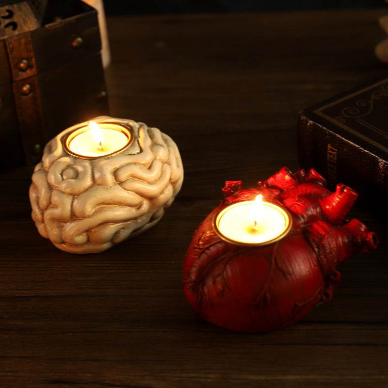 Halloween Heart Candlestick Decoration Horror Decoration Props - www.Shopthatapp.com