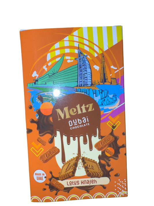 Meltz Dubai Chocolate Lotus Knafeh Flavour 75G - Dubai Edition - www.Shopthatapp.com