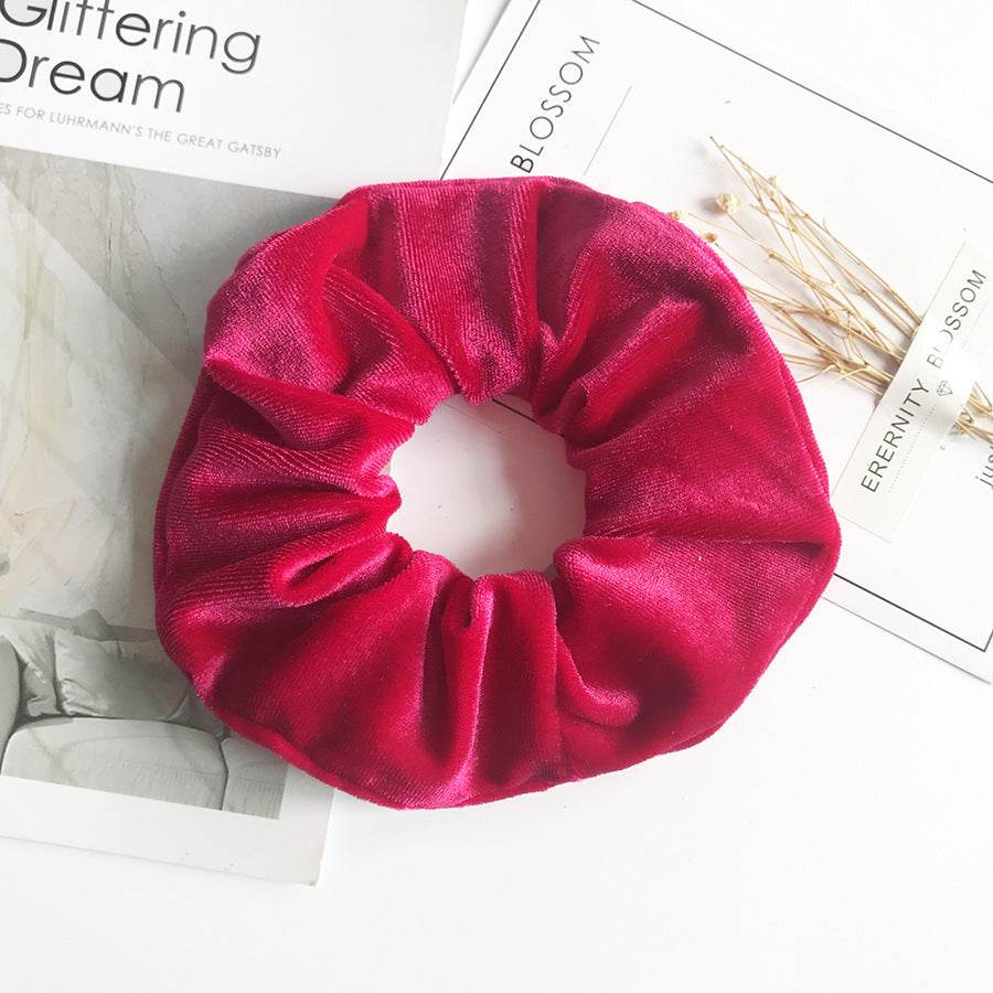 Fashion Velvet Scrunchies for Hair Ponytail Holder - www.Shopthatapp.com