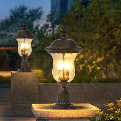 Vintage Outdoor Light Pole Lights, Waterproof Garden Patio Lights, Walkway & Driveway Lighting - One Piece No Bulb - www.Shopthatapp.com