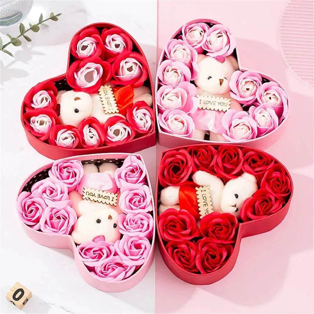 Heart-shaped Rose Red Gift Box New Year Christmas Gift Box Valentine's Day Christmas Gift Mother's Day Birthday Gift - www.Shopthatapp.com
