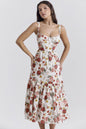 Spring And Summer Comely Pastoral Style Sling Floral A Swing Cake Dress - www.Shopthatapp.com