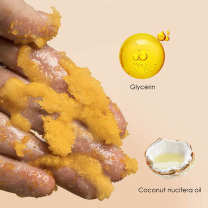 Skin Brightening and Exfoliating Turmeric Vitamin C Body Scrub - www.Shopthatapp.com
