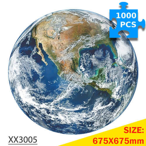 1000-Pc Round Earth Plants Puzzle | KidsToyLover - www.Shopthatapp.com