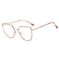 Women's Plate Anti-Blue Light Glasses Fashion Metal Large Frame - www.Shopthatapp.com