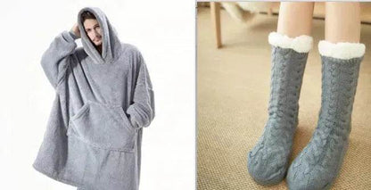 Thick Fleece Hooded Unisex Sweater Winter Double-sided Sweatshirt - www.Shopthatapp.com