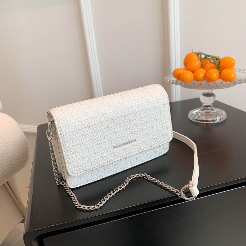 Luxury Women's Chain Embossed Square flap Shoulder Bag for women - www.Shopthatapp.com