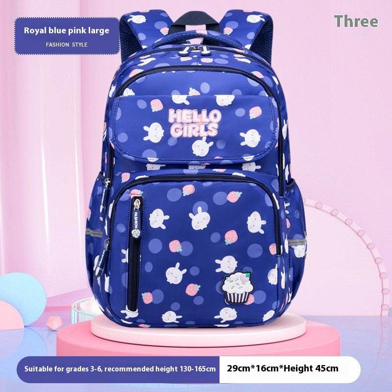 6-12-year-old Primary School Children Girls Backpack Large Capacity Schoolbag - www.Shopthatapp.com