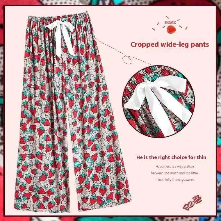 Cotton Silk Pajama Lounge trouser Pants Summer Women - www.Shopthatapp.com