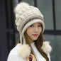 Women Cozy Knit Fleece-Feel Beanie With Ear Flaps Winter Hat Perfect For Skiing & Outdoor Activities - www.Shopthatapp.com