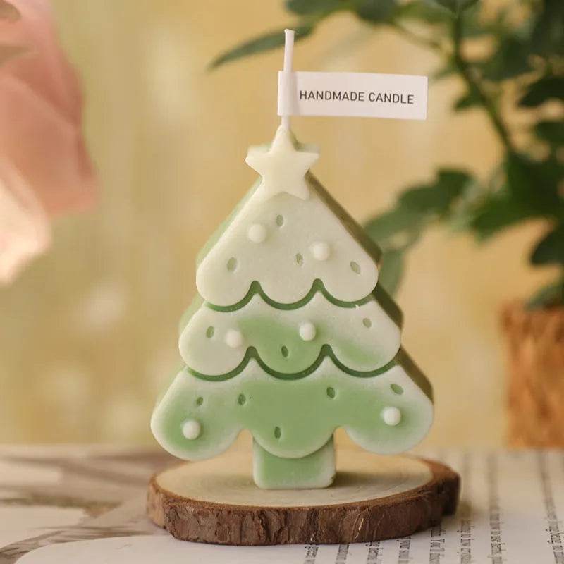 Christmas Tree Silicone Molds For DIY Christmas Creative Atmosphere Decoration Handmade Fragrant Candles - www.Shopthatapp.com