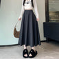 Women's Skirt Drooping Slimming High Waist A- Line Circle Midi flared Skirt - www.Shopthatapp.com