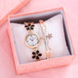 Women's Bracelet Watch Flower Disk Two-piece Bracelet Set - www.Shopthatapp.com