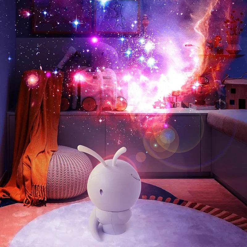 6in1 Night Light Rotating Galaxy Starry Bedroom Projector Decor Lamp - www.Shopthatapp.com