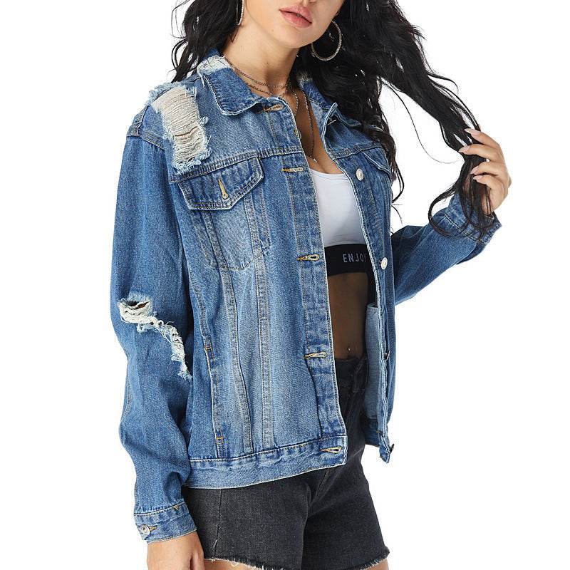 European And American Slim All-match Denim Female Jacket Women - www.Shopthatapp.com