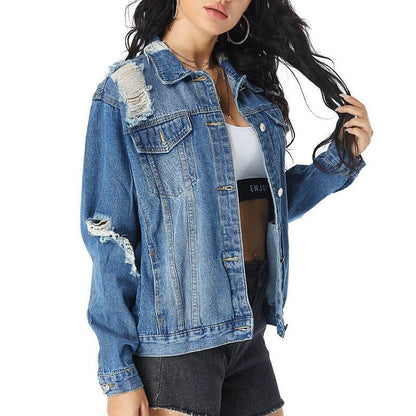 European And American Slim All-match Denim Female Jacket Women - www.Shopthatapp.com