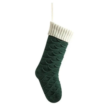 Christmas Gift Bag Decorative Socks Knitted Hanging Decoration - www.Shopthatapp.com