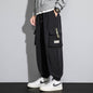 Plus Size Men's Workwear Bag Fall Loose Tappered Cargo Pant trouser - www.Shopthatapp.com