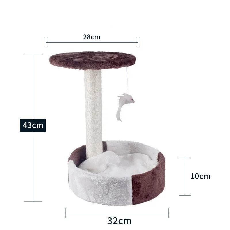 Cat Climbing Frame Litter Tree Integrated Grab - www.Shopthatapp.com