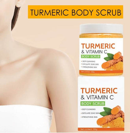 Skin Brightening and Exfoliating Turmeric Vitamin C Body Scrub - www.Shopthatapp.com
