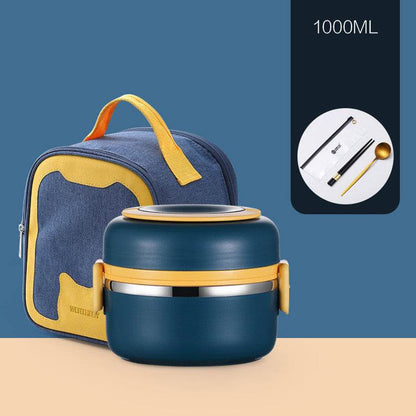 304 Stainless Steel Multi-layer Thermal insulated lunch container - www.Shopthatapp.com