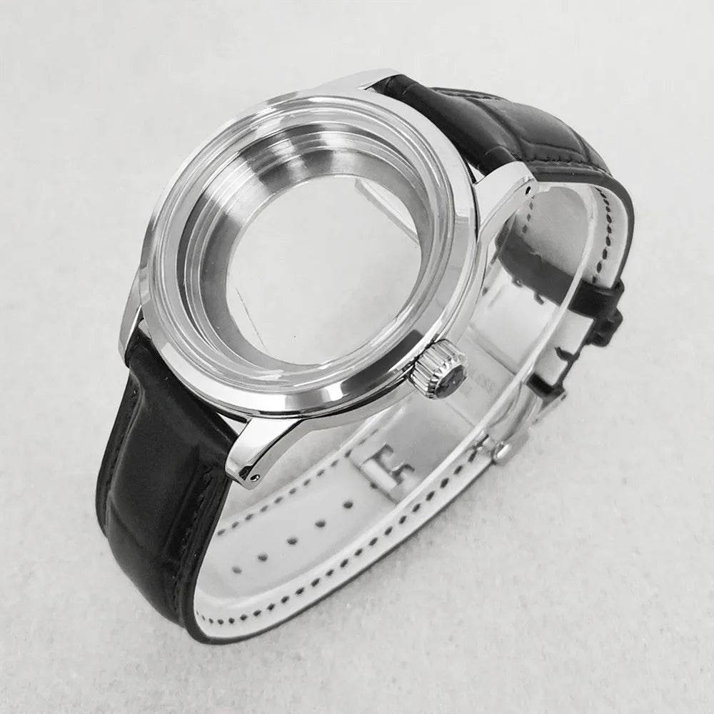 Watch Case 39mm Leather Watch Strap - www.Shopthatapp.com
