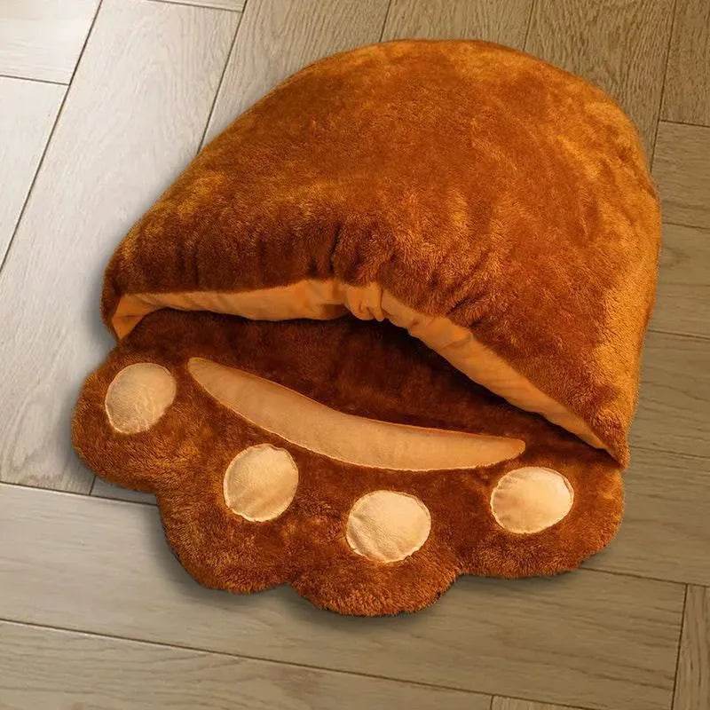 Winter Warm Thickened House Semi-closed Cat Nest - www.Shopthatapp.com