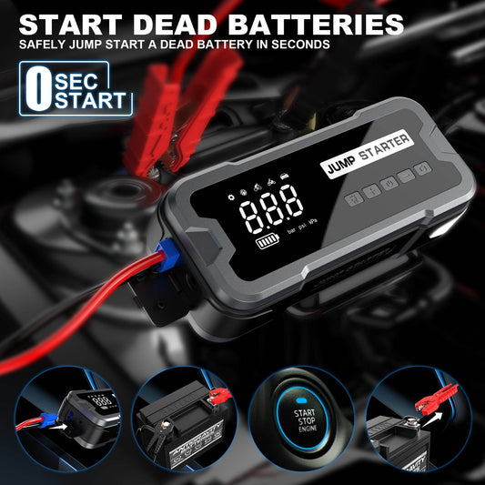 Automobile Emergency Start Power Source Car Built-in Inflatable - www.Shopthatapp.com