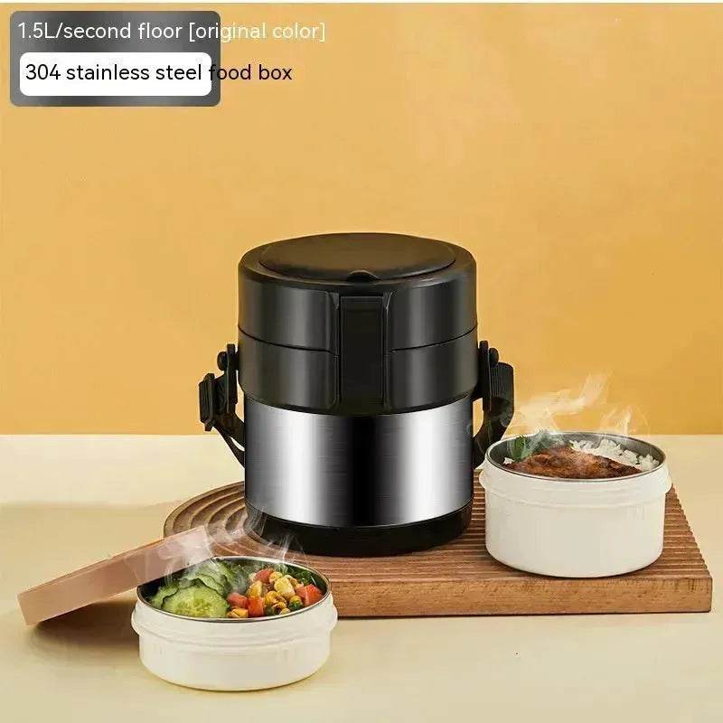 304 Stainless Steel Large Capacity Vacuum Thermal Insulated Lunch Box - www.Shopthatapp.com