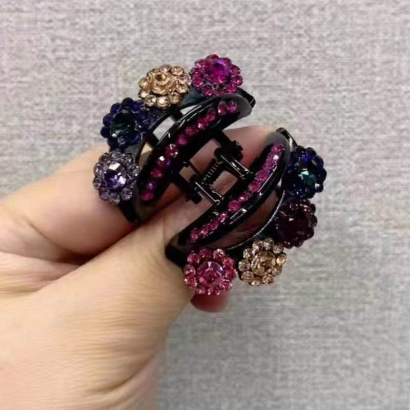 Rhinestone Barrettes High-end Flower Hair Clip - www.Shopthatapp.com