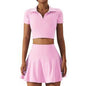 2pcs Tennis Skirt set Sports Skort Workout Exercise Outfit - www.Shopthatapp.com