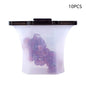 10pcs Kitchen Refrigerator Silicone Food Storage Bag - www.Shopthatapp.com