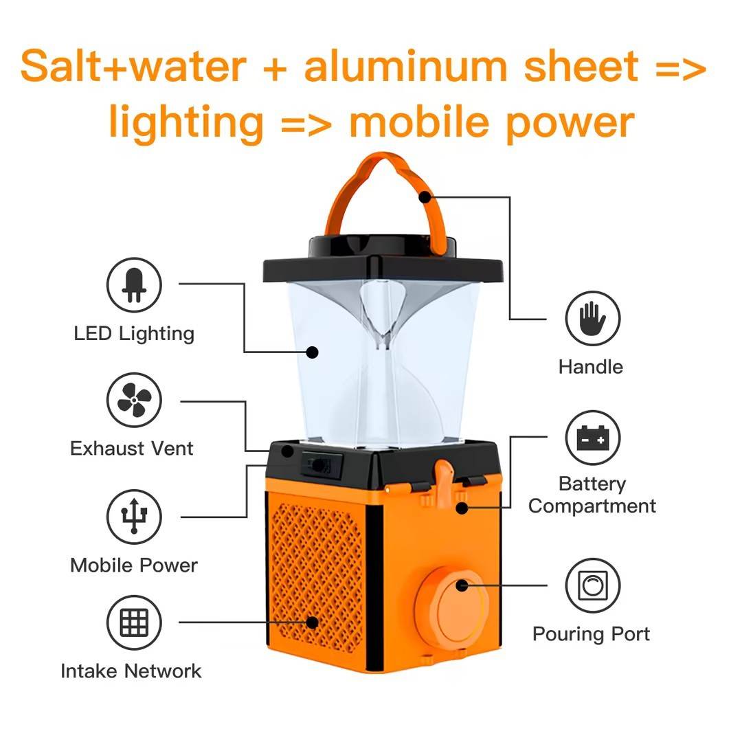Multi-function Salty Water Camping Lantern - www.Shopthatapp.com