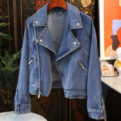Long Denim Jacket Casual Japanese Korean Style - www.Shopthatapp.com