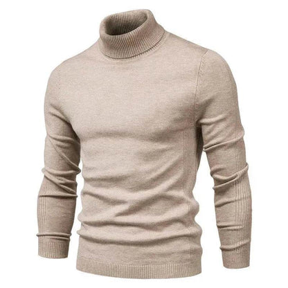 Men's Plain Slim Pullover Polo Sweatshirt Turtleneck Sweater Winter Casual Tops Men - www.Shopthatapp.com