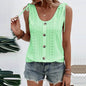 Casual summer U-neck Vest Women Shoulder With Bow Tie Summer blouse top - www.Shopthatapp.com