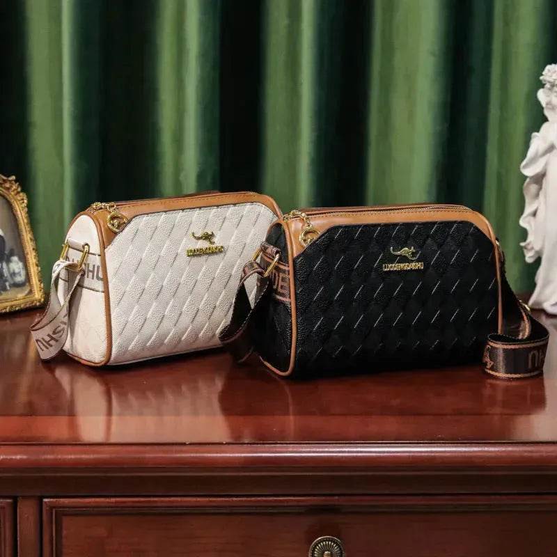 Women's Rhombus Leather Fashion Shoulder Messenger crossbody Bag - www.Shopthatapp.com