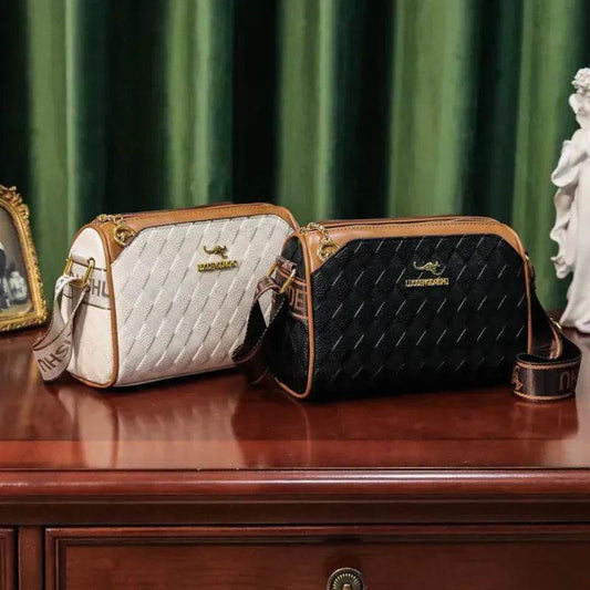 Women's Rhombus Leather Fashion Shoulder Messenger crossbody Bag - www.Shopthatapp.com