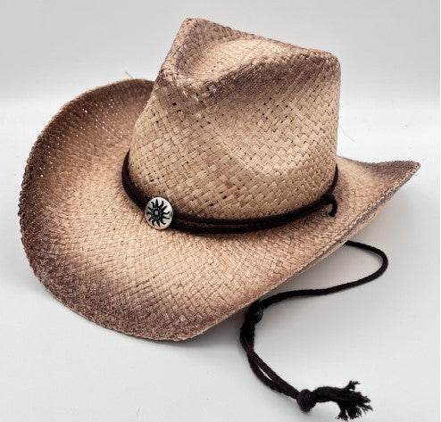 Summer Outdoor Ethnic Style Felt and Straw Cowboy Hat - www.Shopthatapp.com
