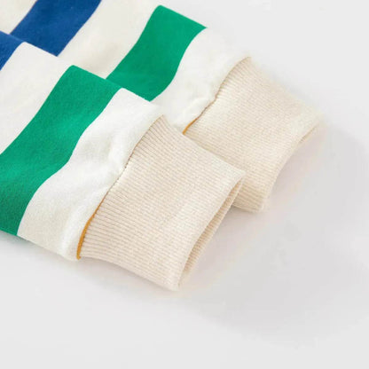 Unisex Colorful Striped Long-sleeved Sweater for Kids Pullover for Kids - www.Shopthatapp.com