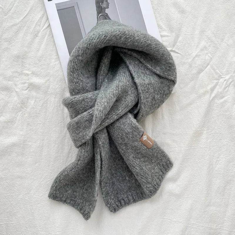 Women's Sweet Version Fleece Solid Scarf Autumn And Winter - www.Shopthatapp.com